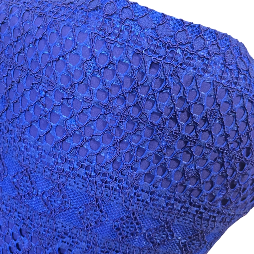 ⭐️Banana Republic Cobalt Blue Lace Cocktail Dress Sz 8 - Picture 8 of 8